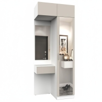 Набор мебели для прихожей "Марсель-253" МР 01-253 В2490 Ш1000 Г580 (ЛДСП Кашемир) Набор мебели для прихожей "Марсель-253" МР 01-253 В2490 Ш1000 Г580 (ЛДСП Кашемир)